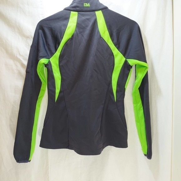 FILA Sport Jogging Jacket, Green/Black, Zipper Front, Pockets, XS - Picture 11 of 11